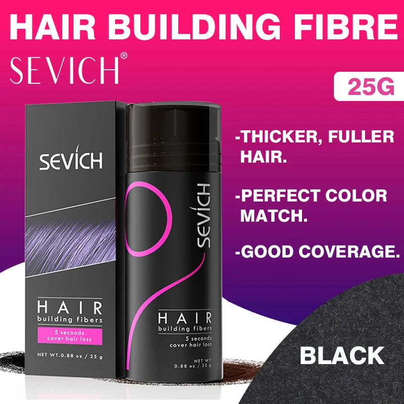 10 Colors Hair Fibers Regrowth Powders Keratin Applicator Hair Building Fibers Spray Pump Hair Growth Products Beauty Health 25g