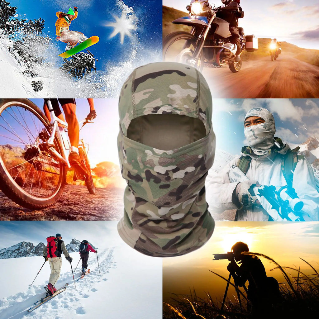 Summer Balaclava Mask for Men Cycling Cap UV Sun Protection Full Face Mask Bandana Neck Scarf Motorcycle Hood Hiking Face Shield