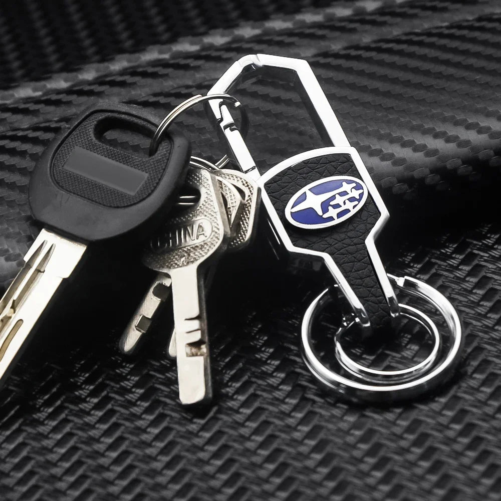 Car Styling Accessories Key Decoration Key Chain Metal Emblem Key Ring for Subaru WRX Impreza Impreza Forester Tribeca XV BRZ