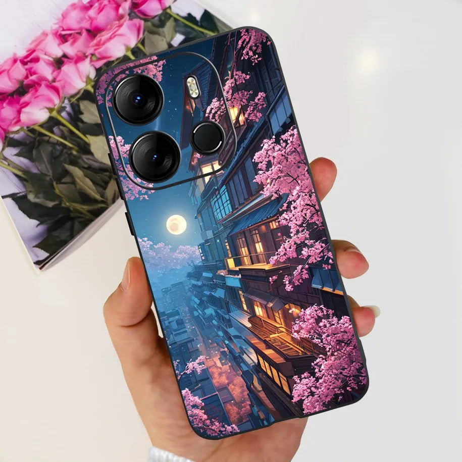 For Tecno Pop 7 Pro Pop7 Case Fashion Marble Soft Silicone Matte Coque For Tecno Spark Go 2023 Funda Pop7Pro BF6 BF7 BF7h Bumper