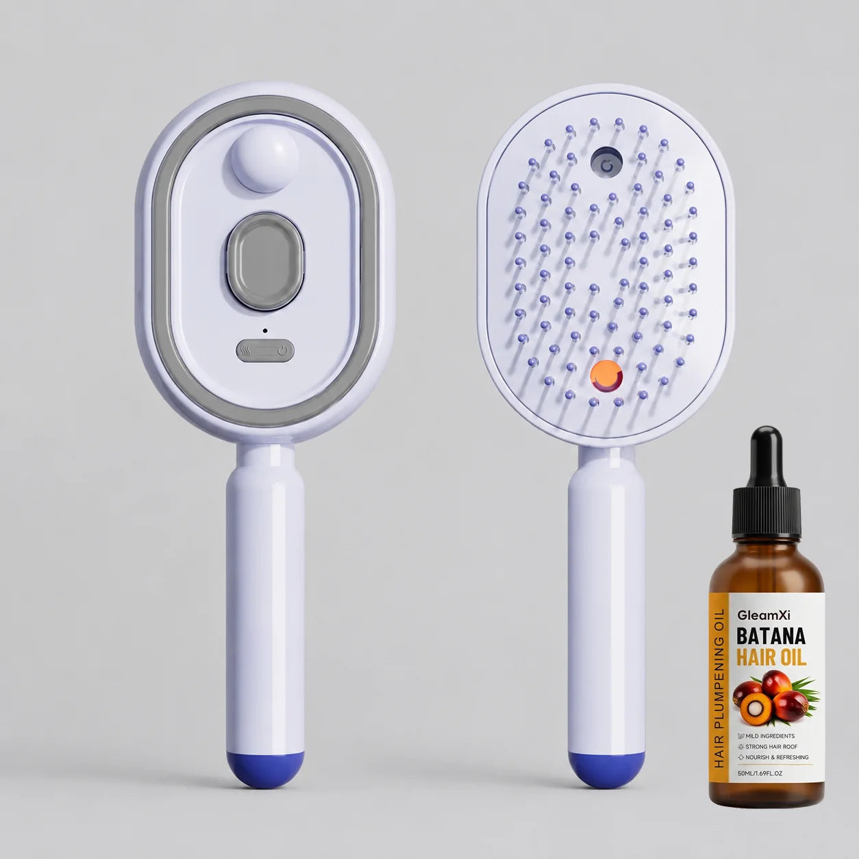 Electric Spray & Massage Hair Brush, Electric Steaming Massage Hair Care Brush, for Hair for Reduce Frizz, Nourishes Hairs