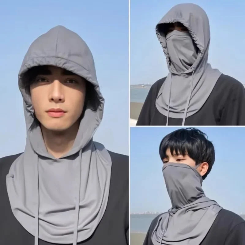 Thin Breathable Balaclava Hat Motorcycle Bicycle Full Face Mask Summer Cycling Helmet Hood Covers Outdoor Sports Neck Sunhat
