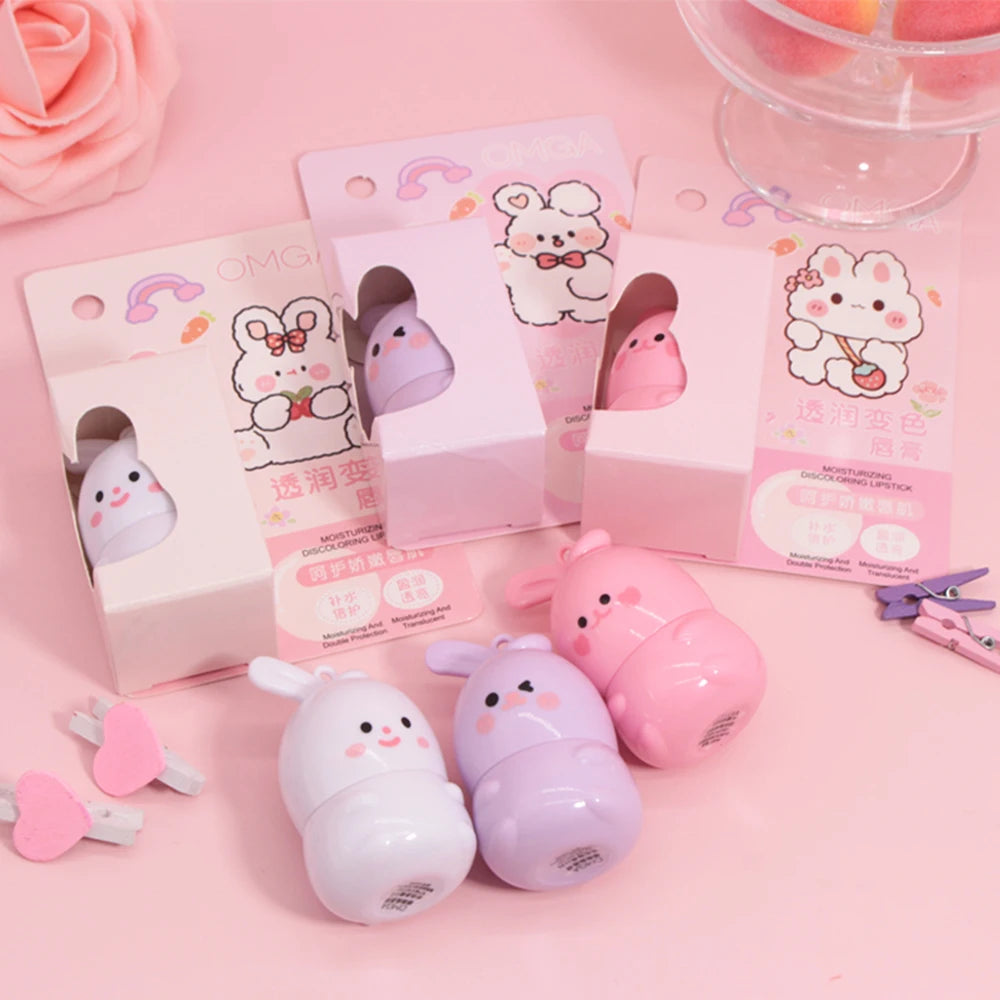 Baby Rabbit Warm Moisturizing lipstick, long-lasting moisturizing lipstick, moisturizing waterproof lipstick
