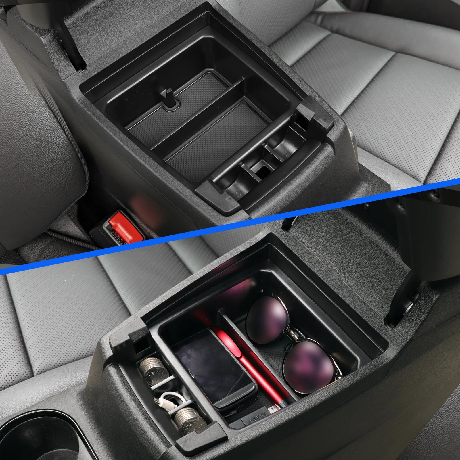 for Chevrolet Chevy Colorado 2023 2024 GMC Canyon Car Central Armrest Storage Box Tray Organizer Accessories Tidying