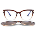 Polarized Flip-on Sunglasses Men Women Fashion Computer Eyeglasses TR90 Anti Blue Light Glasses Frames 53684