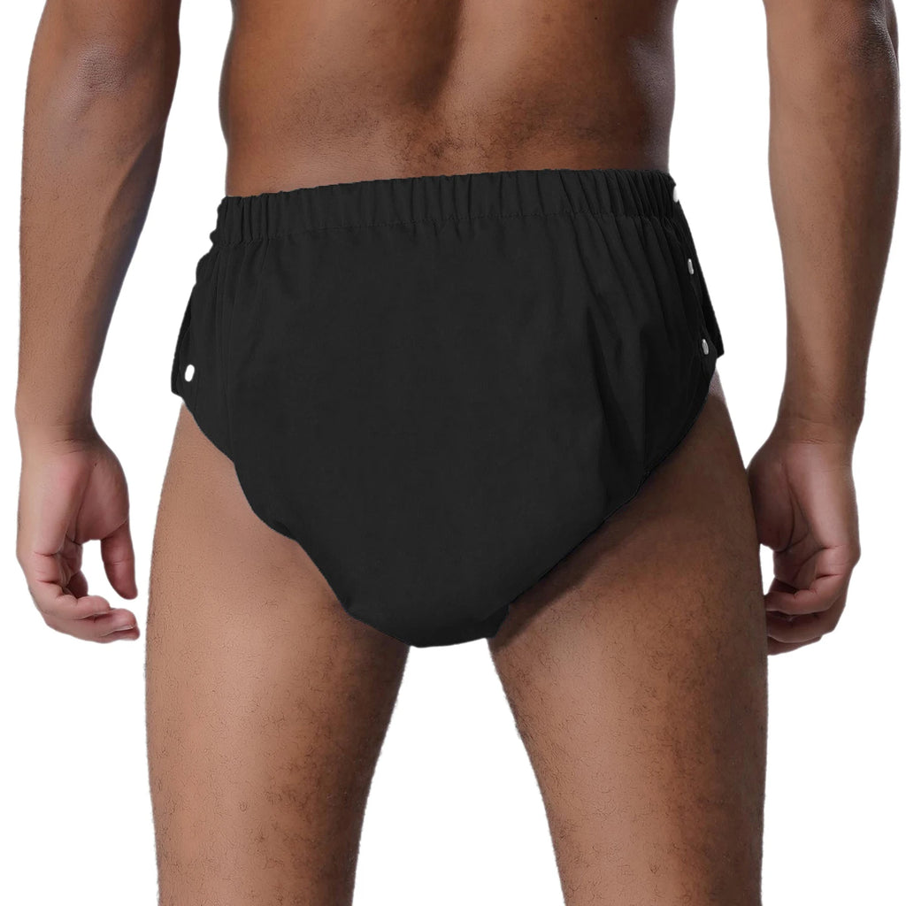 Adults Tear Away Diaper Cover Underwear  Adjustable Waist Leak-proof Reusable Adaptive Underwear for Elders Bedridden Patients