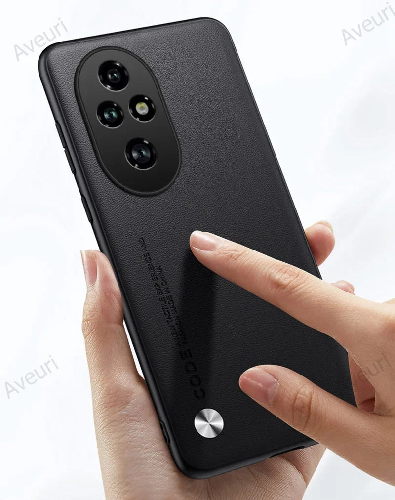 Luxury Leather Phone Case For Honor 200 Pro Protective Cover Matte Silicone Shockproof Case For Honor 200 Lite 5G Honor200 Pro