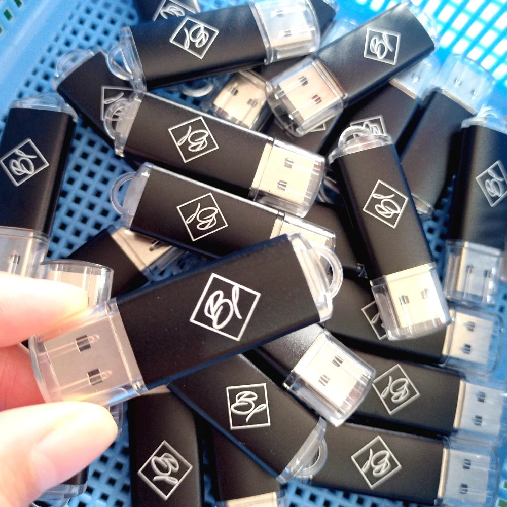 100PCS Custom Flash Drive Pen Drive 4GB 8GB 16GB 32GB 64GB High Speed Usb Stick 2. 0 Memoria Stick Memory Flash Drive Pendrive