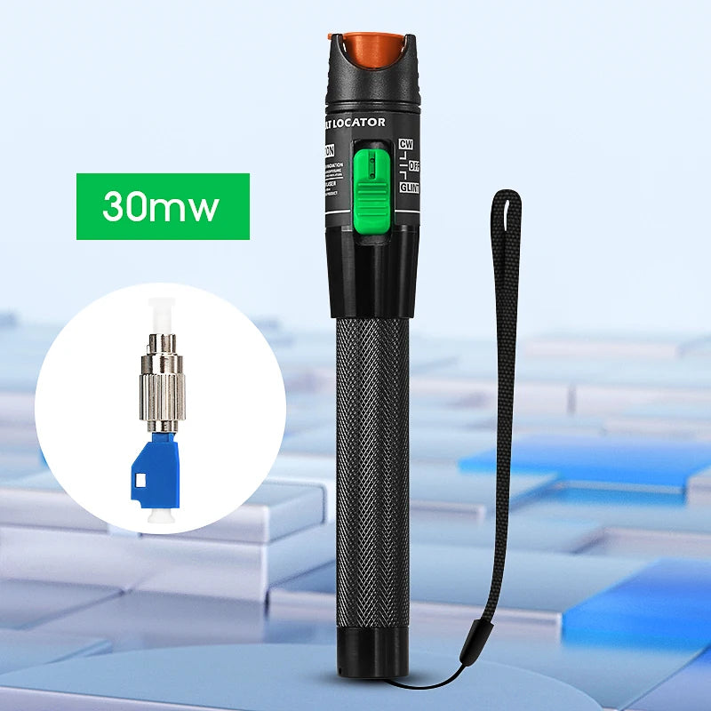 1/10/20/30/50mW Visual Fault Locator Fiber Optic Cable Tester Pen 2.5mm Interface(SC/FC/ST) FTTH Optical Fiber Tester Tool VFL
