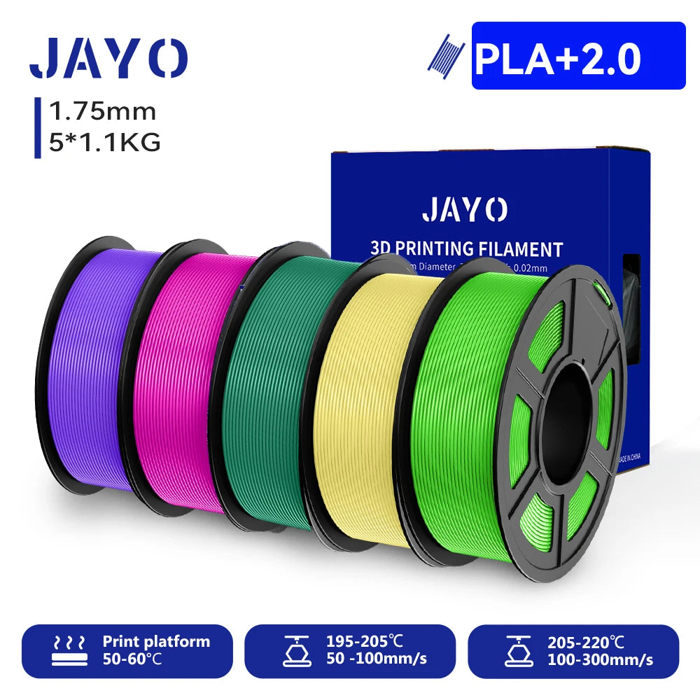 JAYO 3D PETG/PLA/PLA PLUS Printer Filament 1.75mm 5.5KG 100% No Bubble non-toxic 3D Printing Materials for 3D Printer&3D Pen