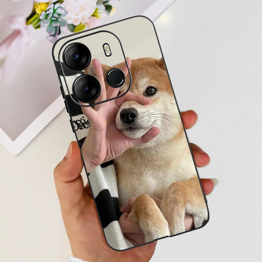 For Tecno Pop 7 Pro Pop7 Case Fashion Marble Soft Silicone Matte Coque For Tecno Spark Go 2023 Funda Pop7Pro BF6 BF7 BF7h Bumper