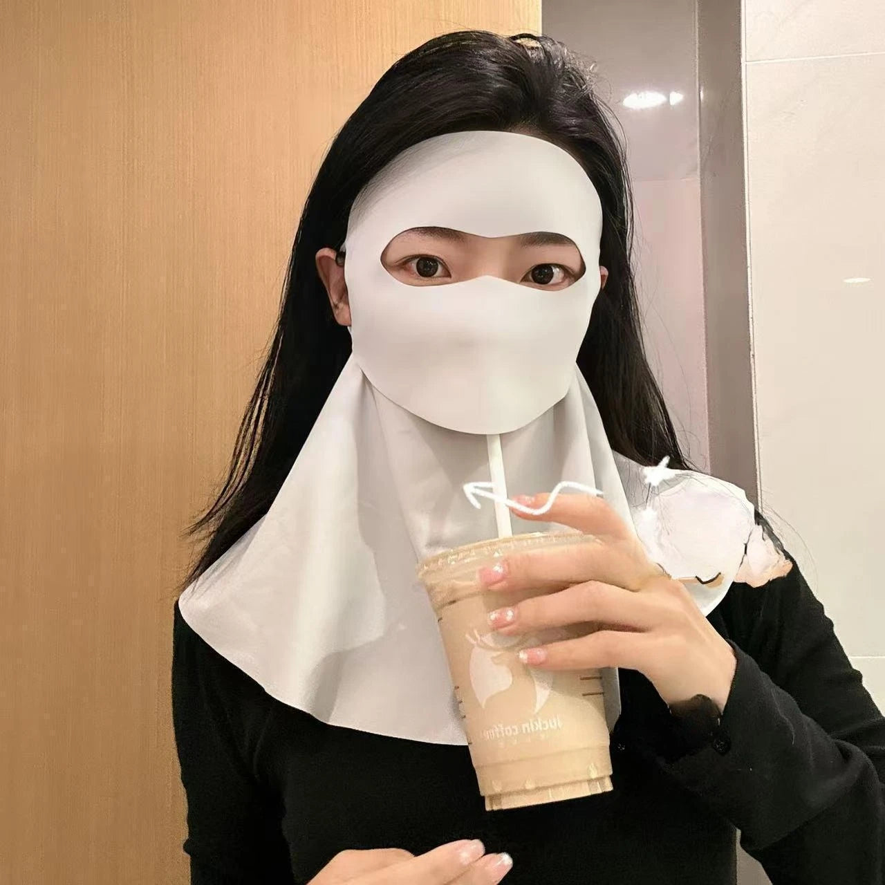 Sunscreen Face Mask, Neck Protection, Sun Protection, Ice Silk Mask, UV Protection, Cycling, Outdoor, Breathable, Sun Shading