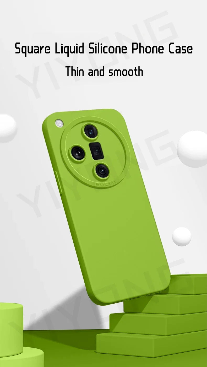 For FindX8 Pro Case YIYONG Silky Feel Liquid Silicone Soft Cover For OPPO Find X8 Ultra X9 Pro FindX9 5G Shockproof Phone Cases