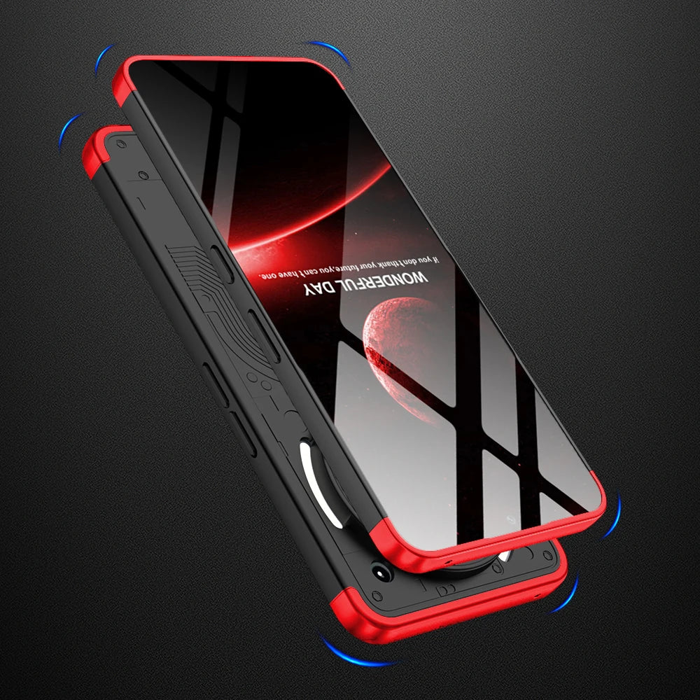 For Nothing Phone3a Pro Matte Hard PC Shockproof 360 Full Protection Case For Nothing Phone 3a Pro Three-stage Combination Cover