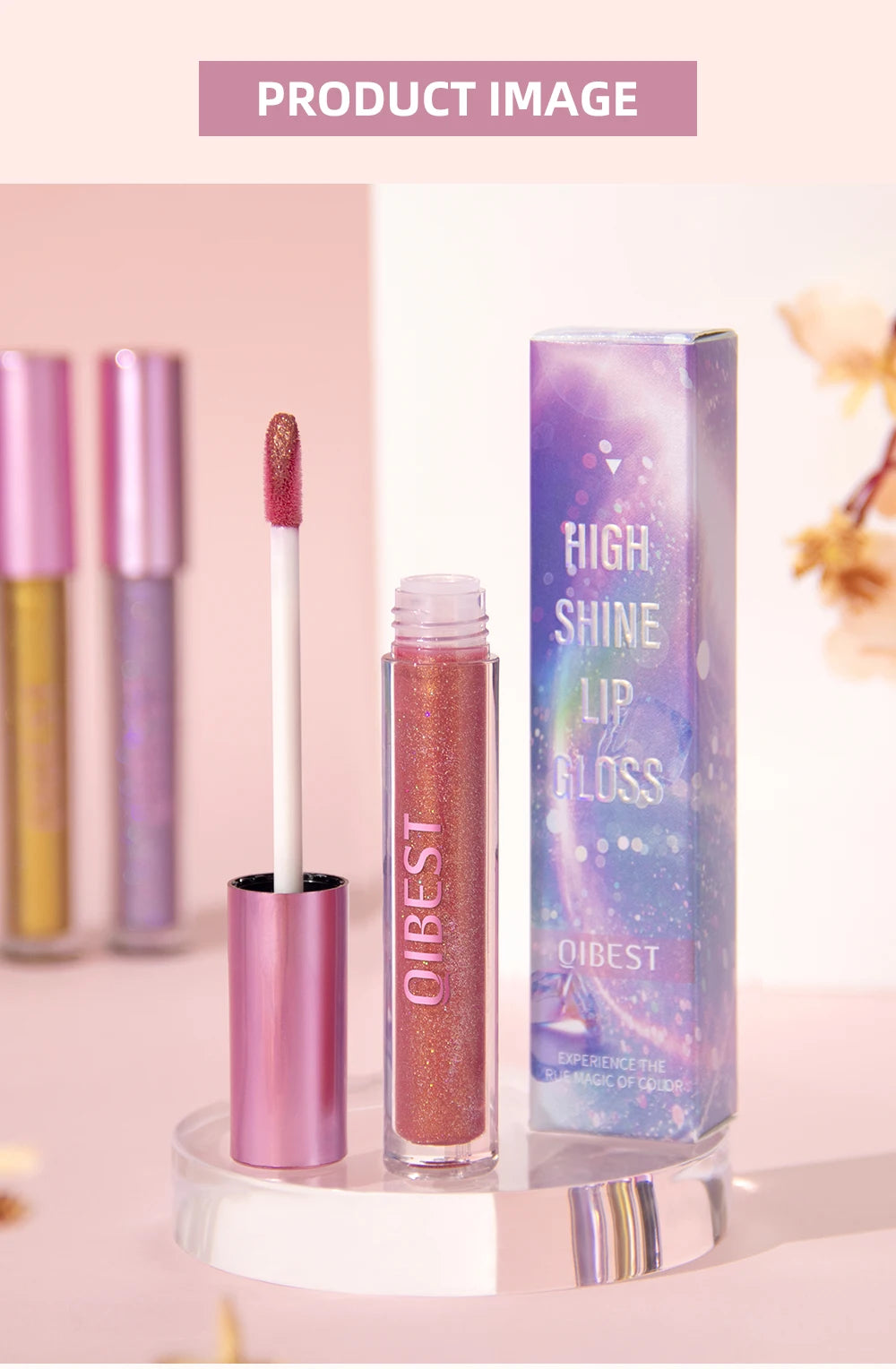 6 Colors Glitter Lipstick Long Lasting Diamond Pearlescent Metallic Lipgloss Black Matte Liquid Lipstick Women Lip Tint Makeup