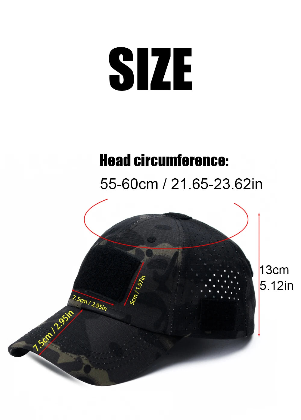 New Men Camouflage Baseball Cap Breathable Sunscreen Hat Outdoor Sports Hunting Hiking Camping Beach Fishing Sun Hat