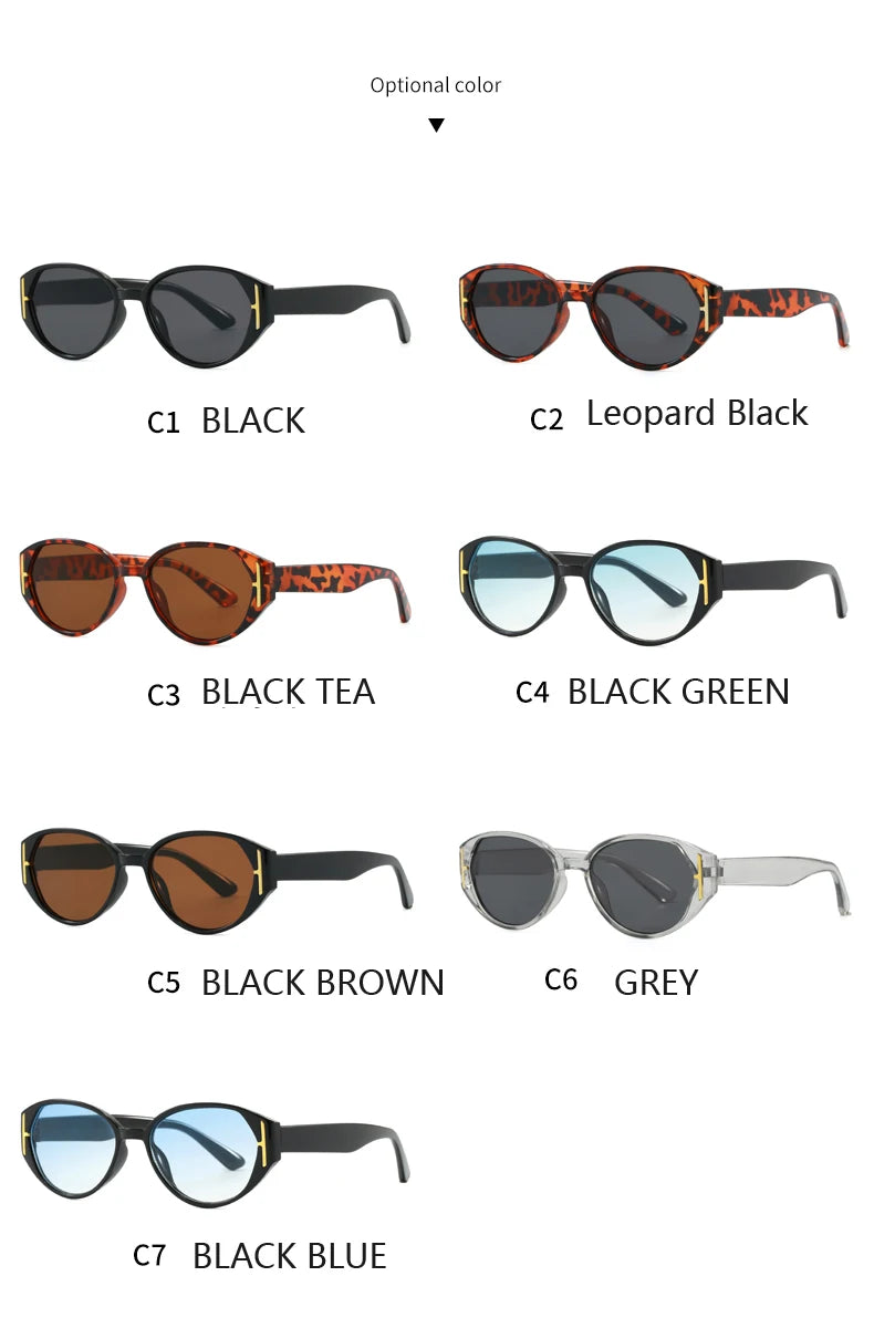 Car Sun Glasses 2pcs New Cat Eye Versatile Sunglasses Women 2026 Popular Decoration Eyewear Ladies Trendy Small Frame Eyeglasses