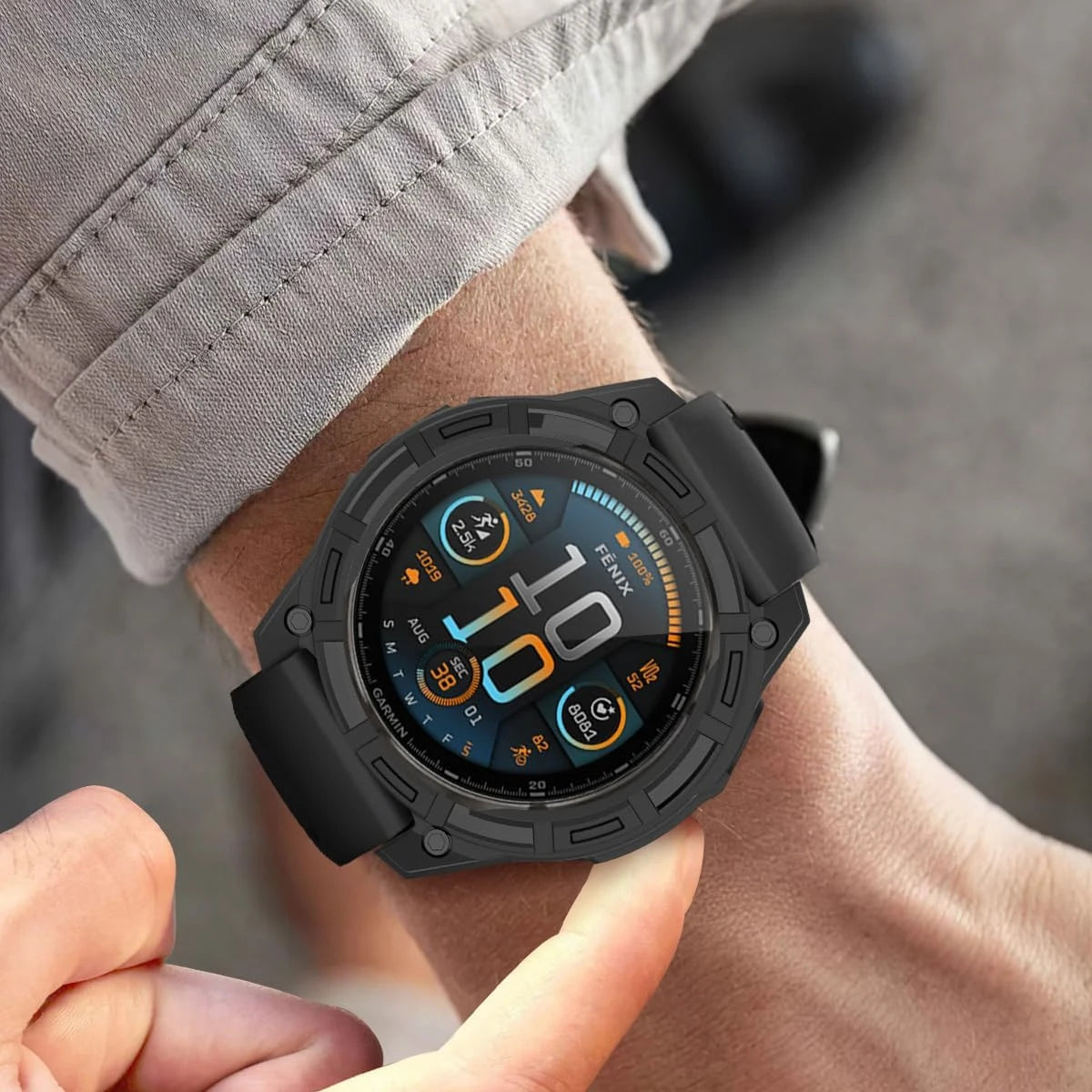 TPU Protective Cover for Garmin Quatix 8 51mm 47mm AMOLED Soft Silicone Bumper Case Accessories for Fenix8 47 51 Solar Protector
