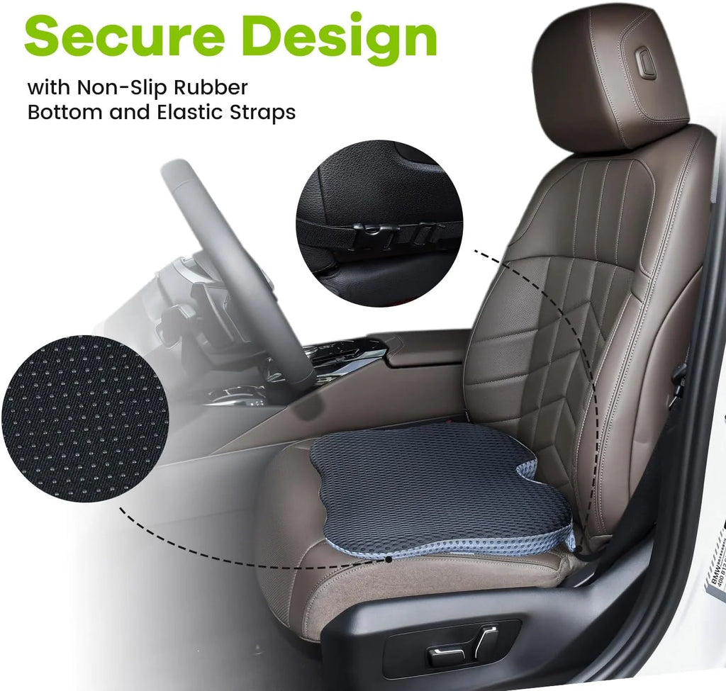 Car Seat Office Chair Back Lumbar Support Car Waist Rest Rebound Memory Foam Cushion Pad Back Lumbar Cushion for Car Driver