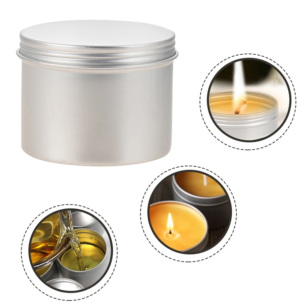 1pc Luxury Portable Jar 100ml 65*50mm Sealed Lip Aluminum Box Round Container Tins Empty Cosmetic Cream DIY Salves Beauty Tool