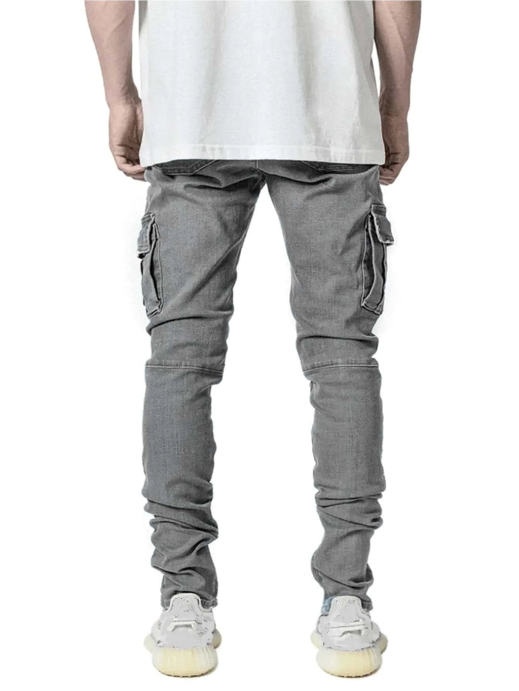 Kakan - High-end Slim Elastic Multi-pocket Leg Jeans, New Skinny Jeans K016-MGD8 In Europe and America