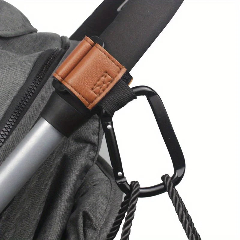 Universal Stroller Hooks Clip - Heavy Duty Hanging Accessory for Diaper Bags, Compatible with Prams/Shopping Carts/Car Seats