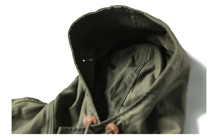 Bronson Army 10th Mountain Division Smock WWII Field Parka Mens Anorak Loose Fit