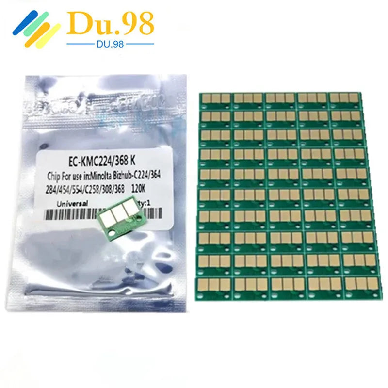 40PCS DR313 DR-313 DR 313 Drum Imaging unit chip for konica Minolta Bizhub C258 C308 C368 C458 C558 C658 IU Chip