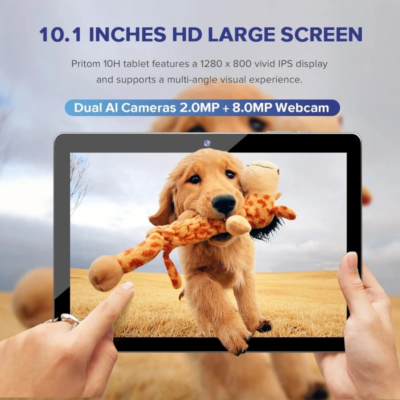 10.1 INCH Android 11 Tablet PC FC10 RAM 2GB ROM 32GB Allwinner A133 Quad-Core 1.4GHz  Resolution 1280 x 800 IPS HD Dual Camera