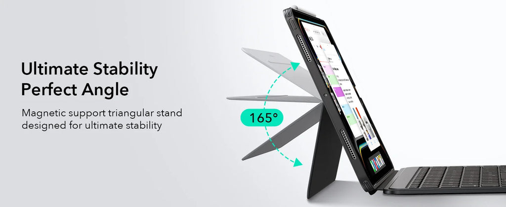 ESR for iPad Pro 13/11(M4/M5) Shift Keyboard Case Magnetic Detachable Keyboard Cover for iPad Air 11(M2/M3/M4)&Air 4&Air 5