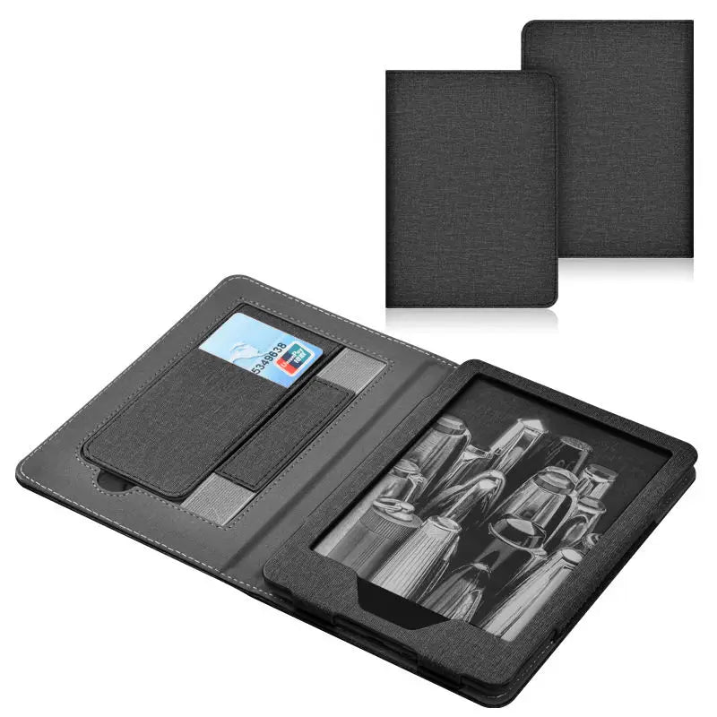 Leather Protective Case Cover for Kindle Paper White 5/6 M2L3EK/M2L4EK/SA568B 6.8"/7" Bracket Handheld Card Holder 11/12th