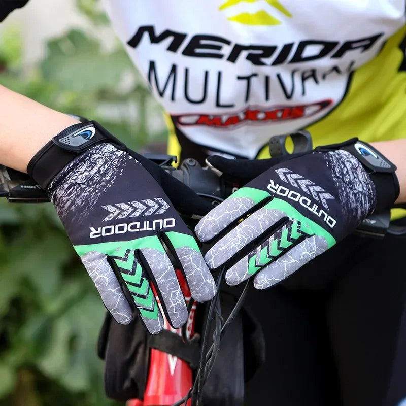 MTB Bike Bicycle Gloves Cycling Full Finger Glove Motorcycle Gloves Men Women Non-slip Sunscreen Breathable Touchscreen Outdoor