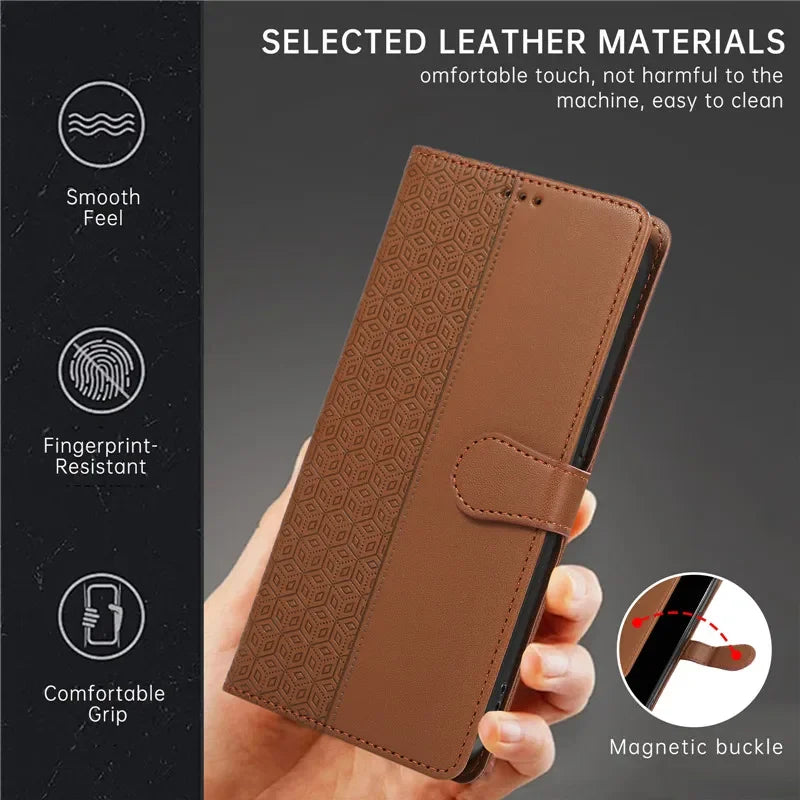 Luxury Leather Phone Case for Google Pixel 10 9 Pro XL 10A 9A 8 8A 7 7A 6 5 Pixel 10Pro XL Flip Wallet Card Stand Cover Coque