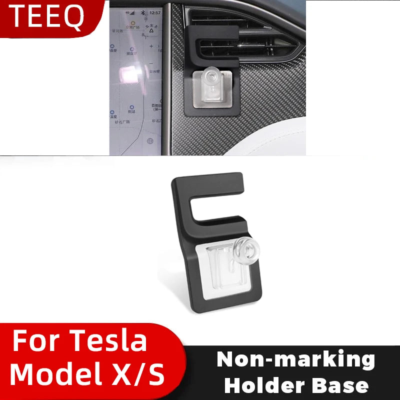 Car Phone Holder For Tesla Model S 2014-2021 Model X 2016-2021 Special Fixed Bracket Base Wireless Charging Interior Accessories