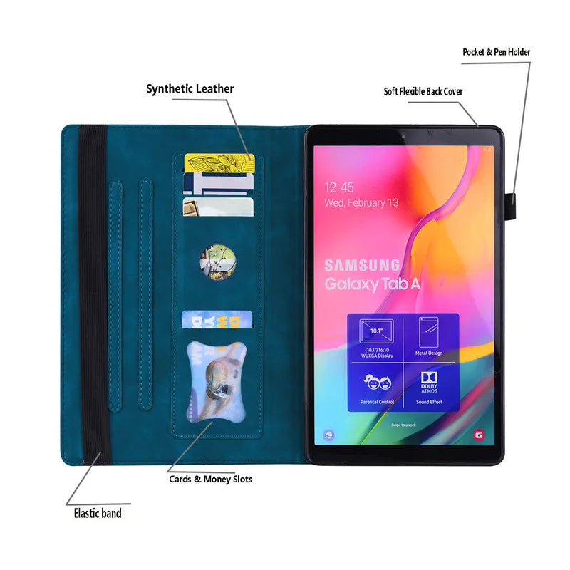 For iPad 10th 9th Generation Case Luxury Wallet Stand Tablet For Funda iPad 10.2 9.7 iPad 10 9 8 7 6 5 Air 1 2 Case Cover Coque