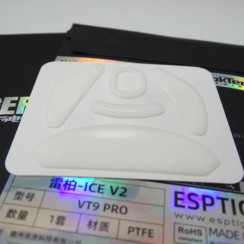 1 Pack Original Esports Tiger ICE V2 Mouse Skates Mouse Feet For Rapoo VT9 PRO Mouse White Arc Esports PTFE Mice Feet Glides