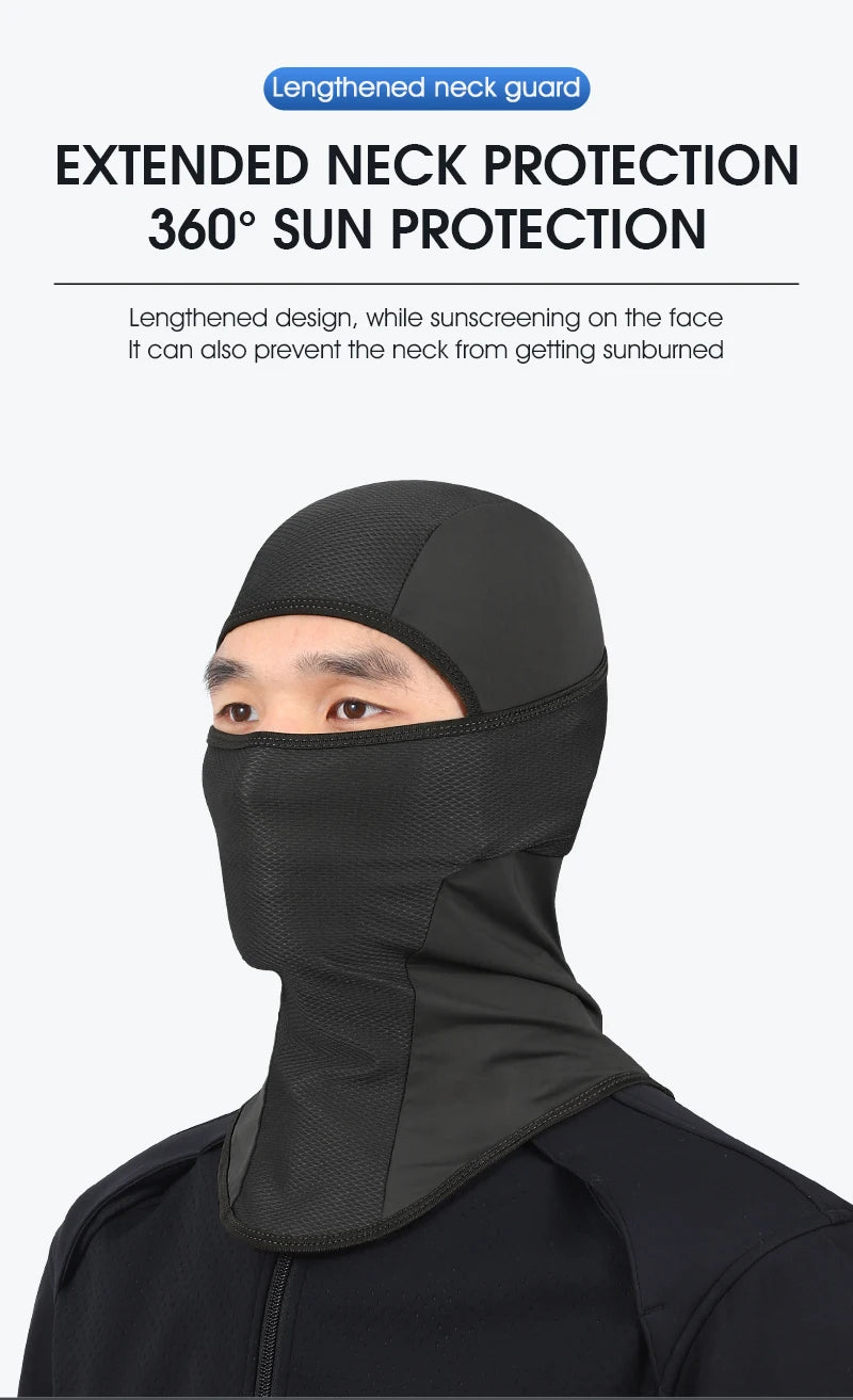 WEST BIKING Summer Cycling Face Mask Cool Breathable Sports Balaclava Men Women Bicycle Motorcycle Sun UV Protection Cycling Cap