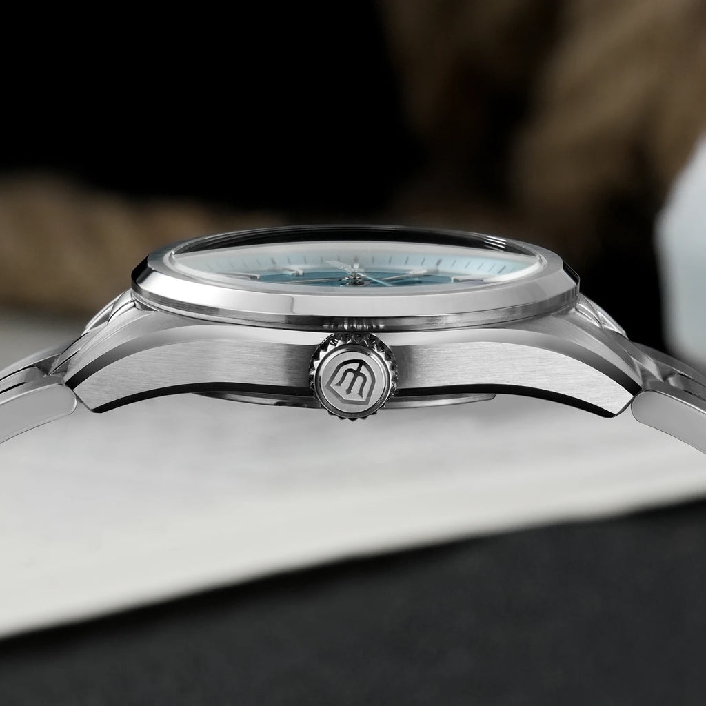 Watchdives New WD0003B ‌Aventurine Dial Watch VH31 Sweep Movement Sapphire Crystal Luminous 100m Waterproof 36mm Vintage Watche