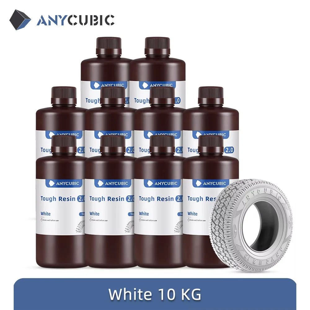 Anycubic Flexible Tough Resin 2.0 10KG LCD 3D Printing Material High Toughness 3D Printer UV Resin For Photon Mono X Photon S