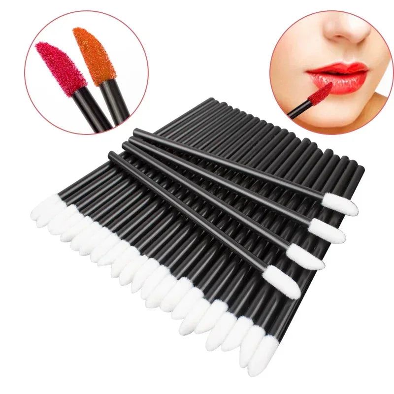 50/100PCS Wholesale Lipstick Perfect Best   Gloss Wands Up Disposable Lip Brush Women makeup Make Applicator Hotting Accessories