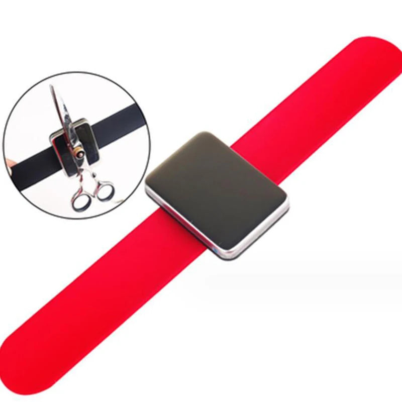 Magnetic silicone wristband Sewing Pincushion hairpin Bracelet Beauty tool for sewing needle hairpin