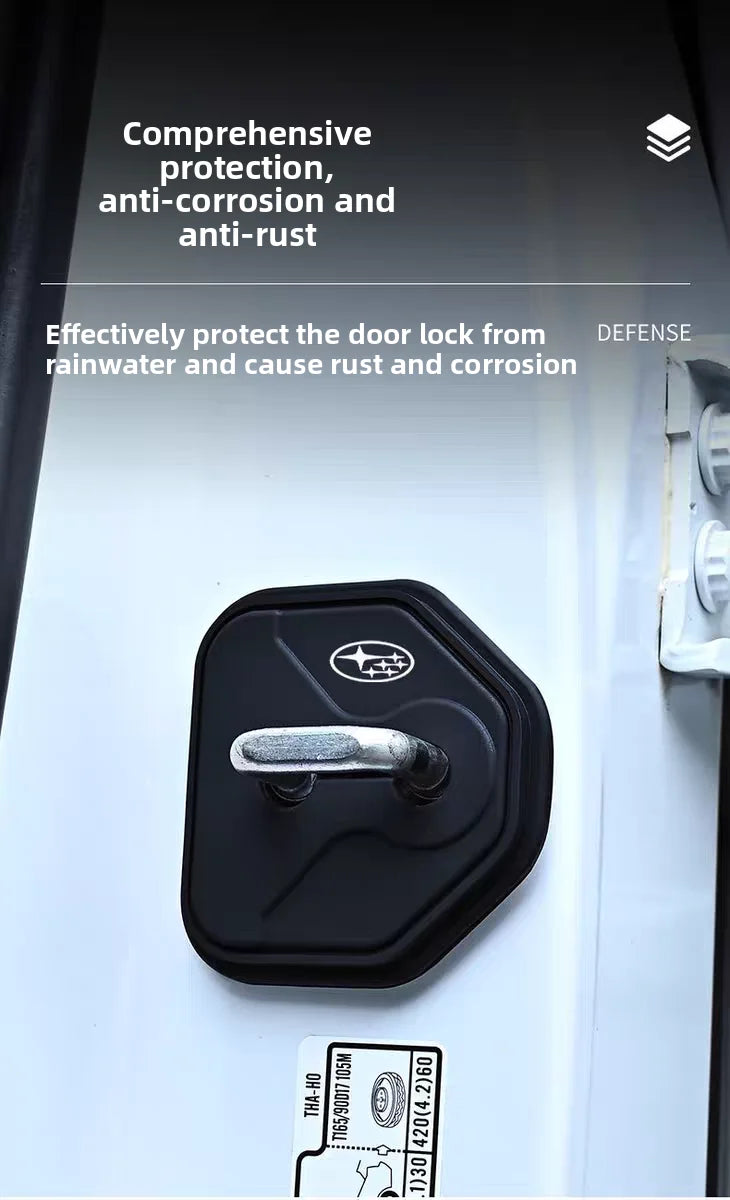 Anti-collision Car Door Lock Protection Cover For Subaru Impreza Forester Outback Legacy Crosstrek XV Leone WRX Solterra Levorg