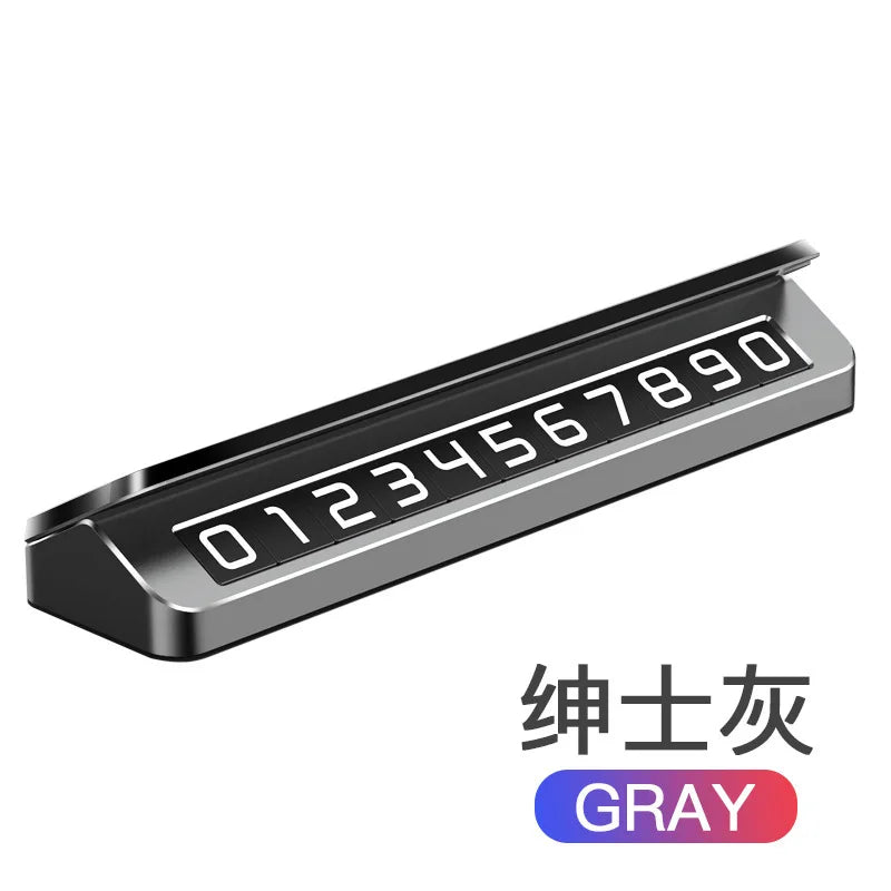 Metal Car Temporary Parking Card Temporary Parking Phone Number In The Car Parking License Plate General Car  Phone Number Plate