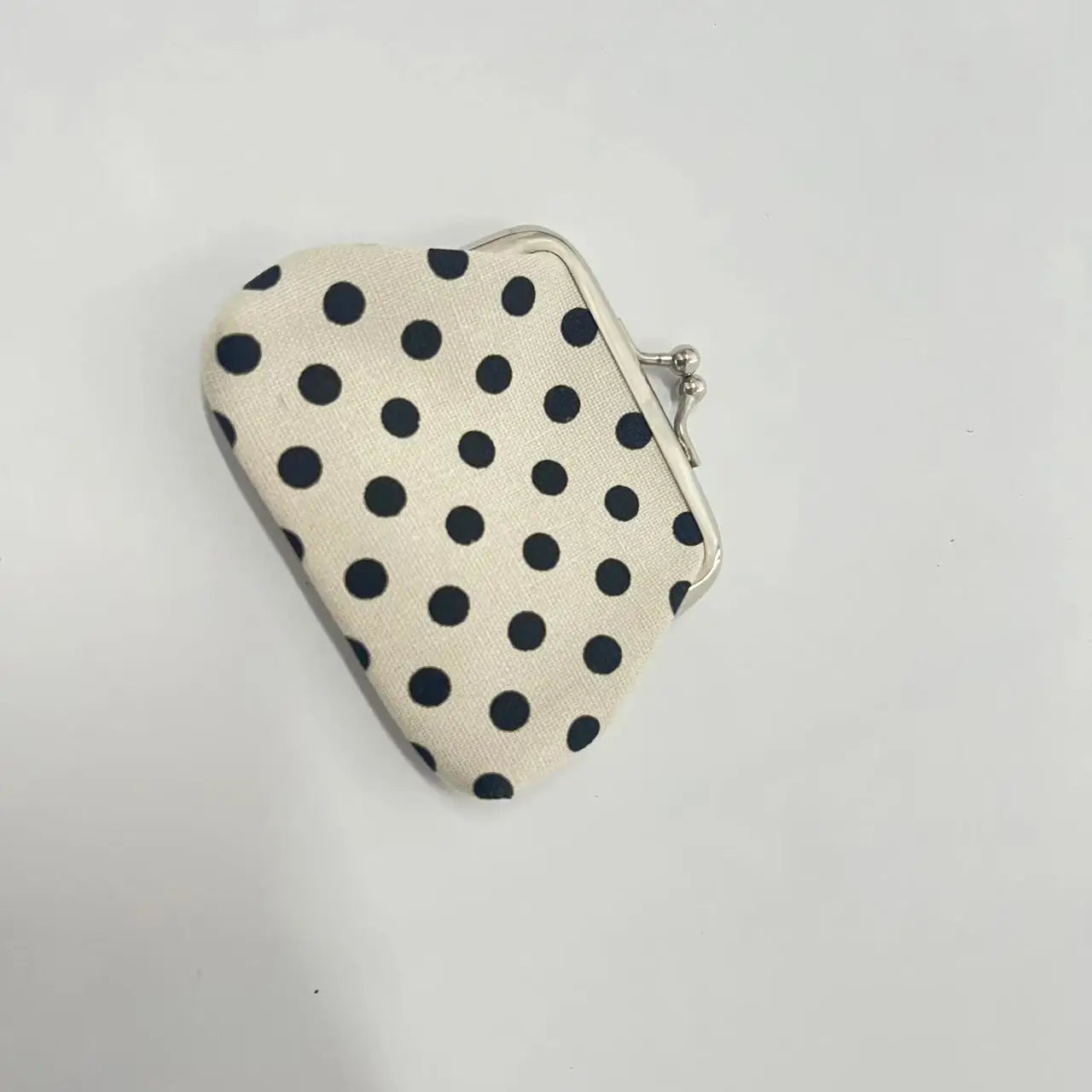 1pc Women's Polka Dot Coin Purse with Lock Closure,(Black/White, Red/White, Yellow/White),Lipstick Storage,Fashionable Accessory