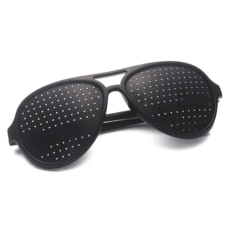 Porous Glasses Improving Small Hole Glasses Pinhole Eyewear Portable Pinhole Sunglasses For Outdoor Use Students Computer Users