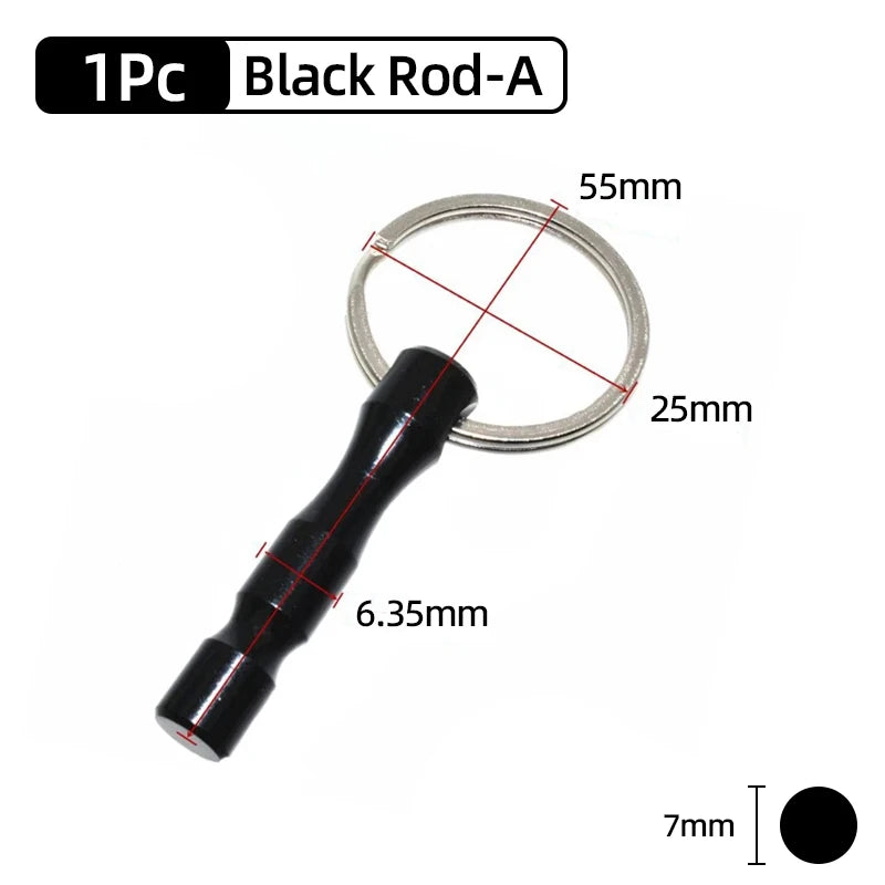 Screwdriver Bit Holder 1/4 Inch Hex Shank Extension Bar Quick Change Aluminum Alloy Keychains Drill Screw Adapter Hand Tools