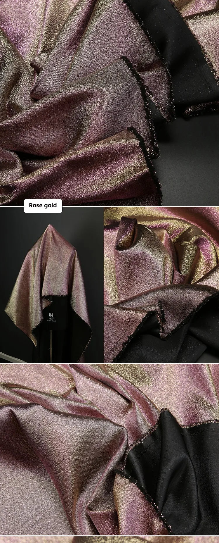 Mermaid Gradient Phantom Fabric Glitter By The Meter for Upholstery Skirts DIY Sewing Fashion Designer Cloth Breathable Textured