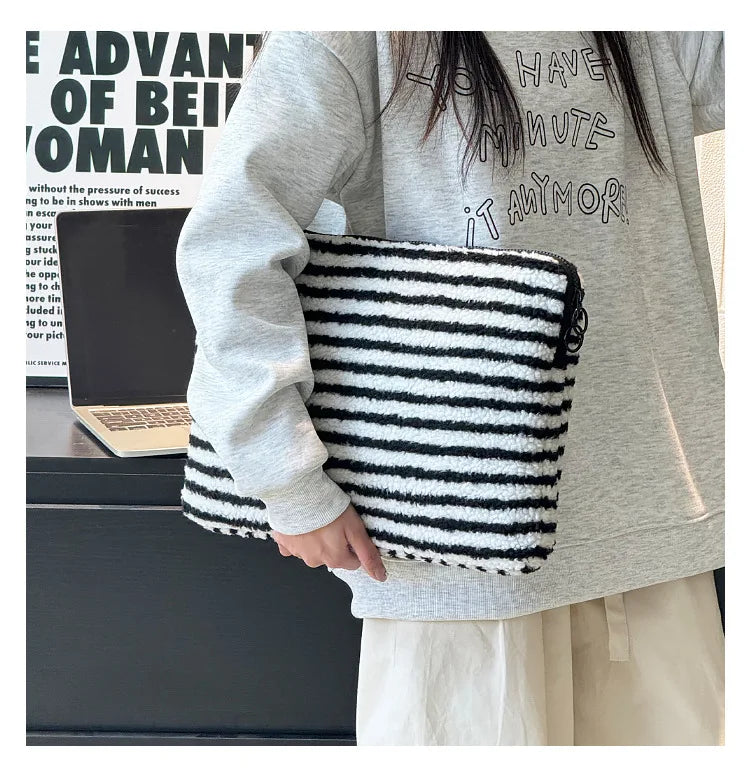 Plush Liner Bag Tablet Laptop Case For Ipad Pro11 Air6 4 510.9 Macbook Air13.3 Pro14 Xiaomi Huawei Samsung15.6 Laptop Sleeve