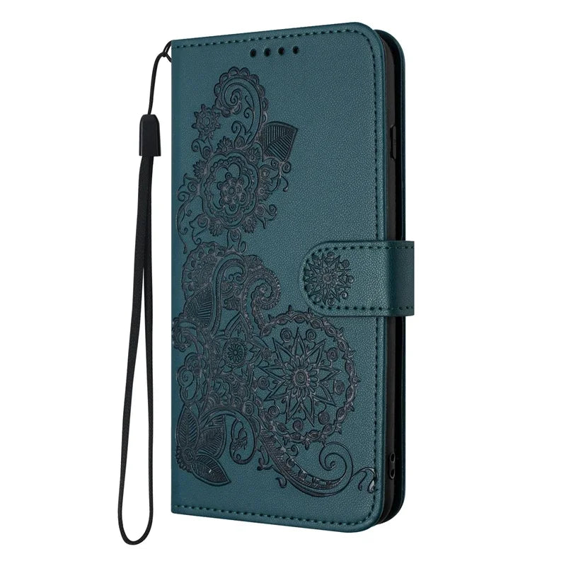 For Xiaomi Redmi 13 Case Paisley Leather Flip Stand Case on For Ximi Redmi13 Wallet Cover For Xiaomi Redmi 13C Phone Cover Coque