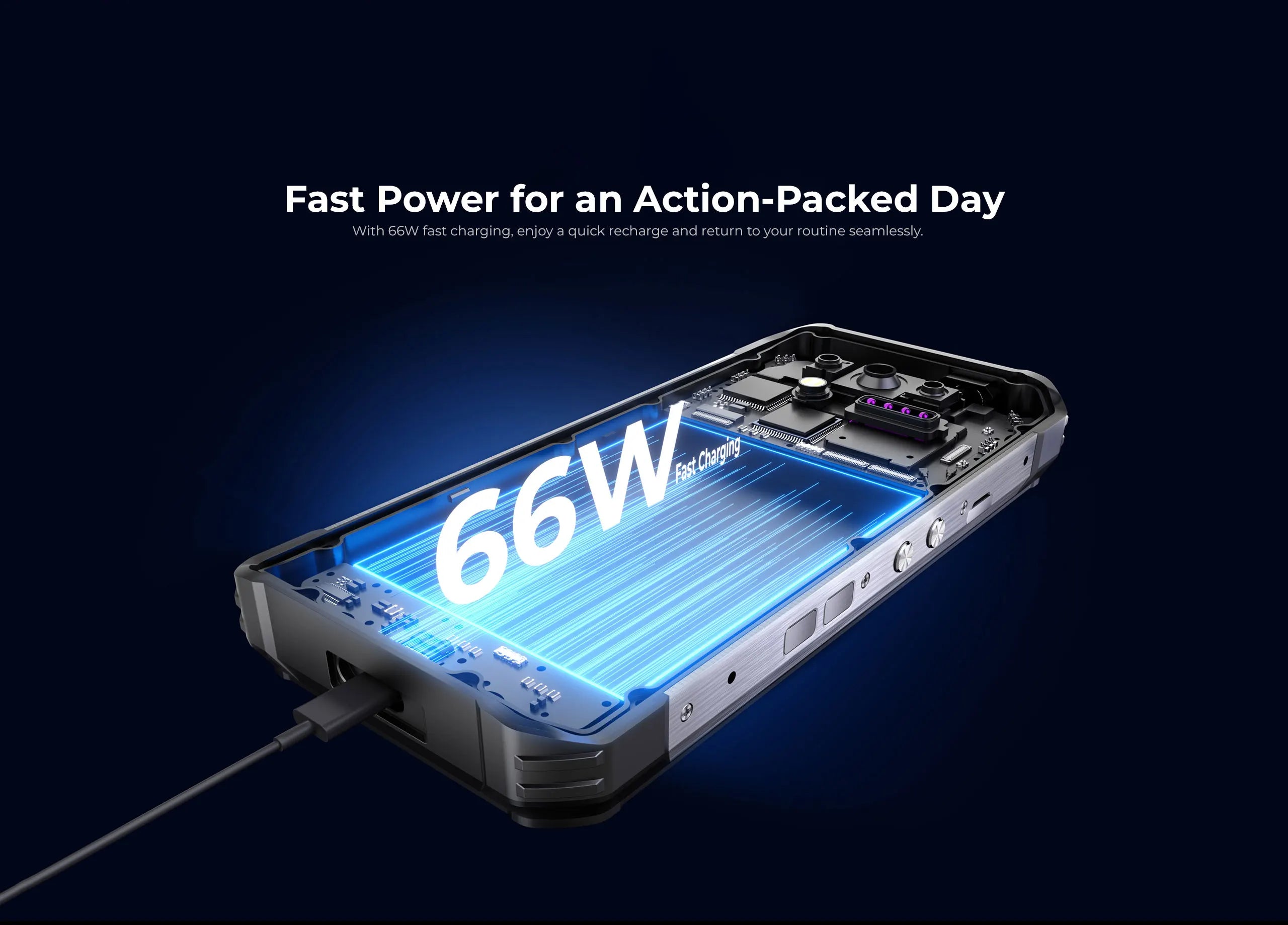 OUKITEL WP100 Rugged Phone - 33000mAh, Laser Rangefinder, Camping Light, 200MP, 36GB+512GB, 6.8" FHD+, NFC GPS 5G Smartphone